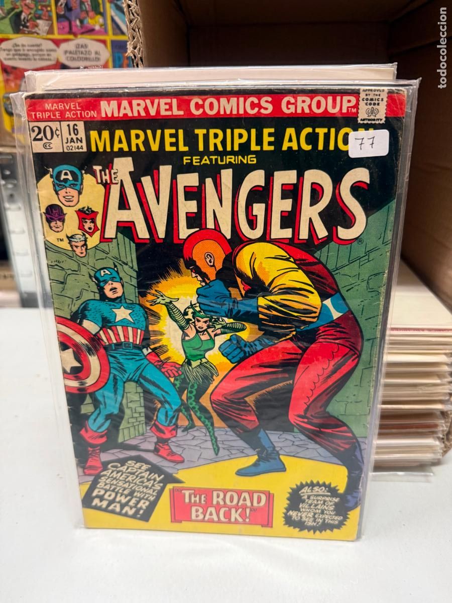 Cromos de F&uacute;tbol: MARVEL TRIPLE ACTION MARVEL COMIC NUMERO 16