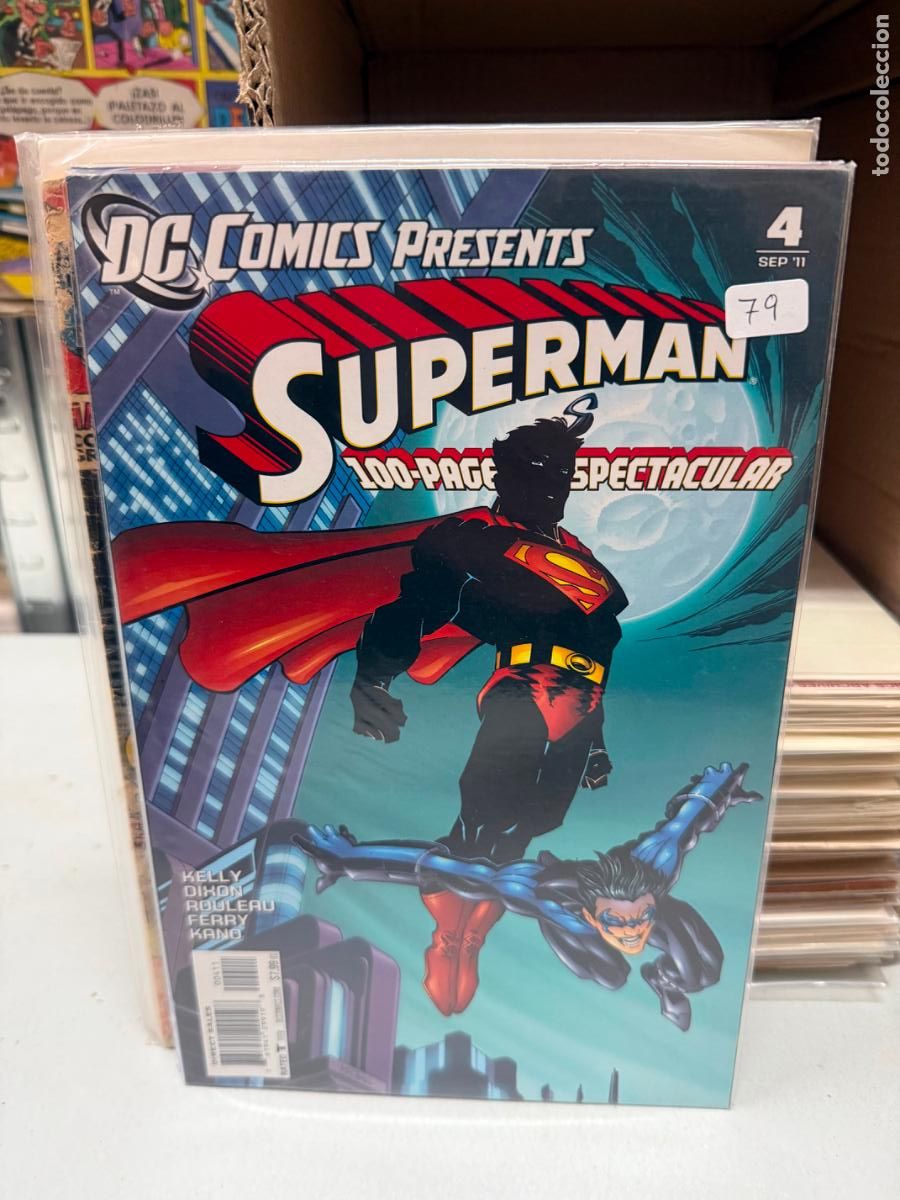 Cromos de F&uacute;tbol: SUPERMAN DC COMICS PRESENTS MARVEL COMIC NUMERO 4