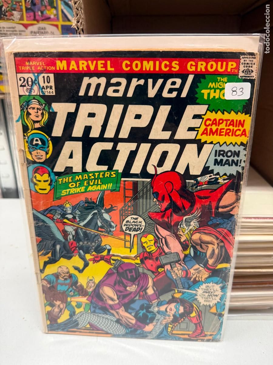 Cromos de F&uacute;tbol: MARVEL TRIPLE ACTION MARVEL COMIC NUMERO 10