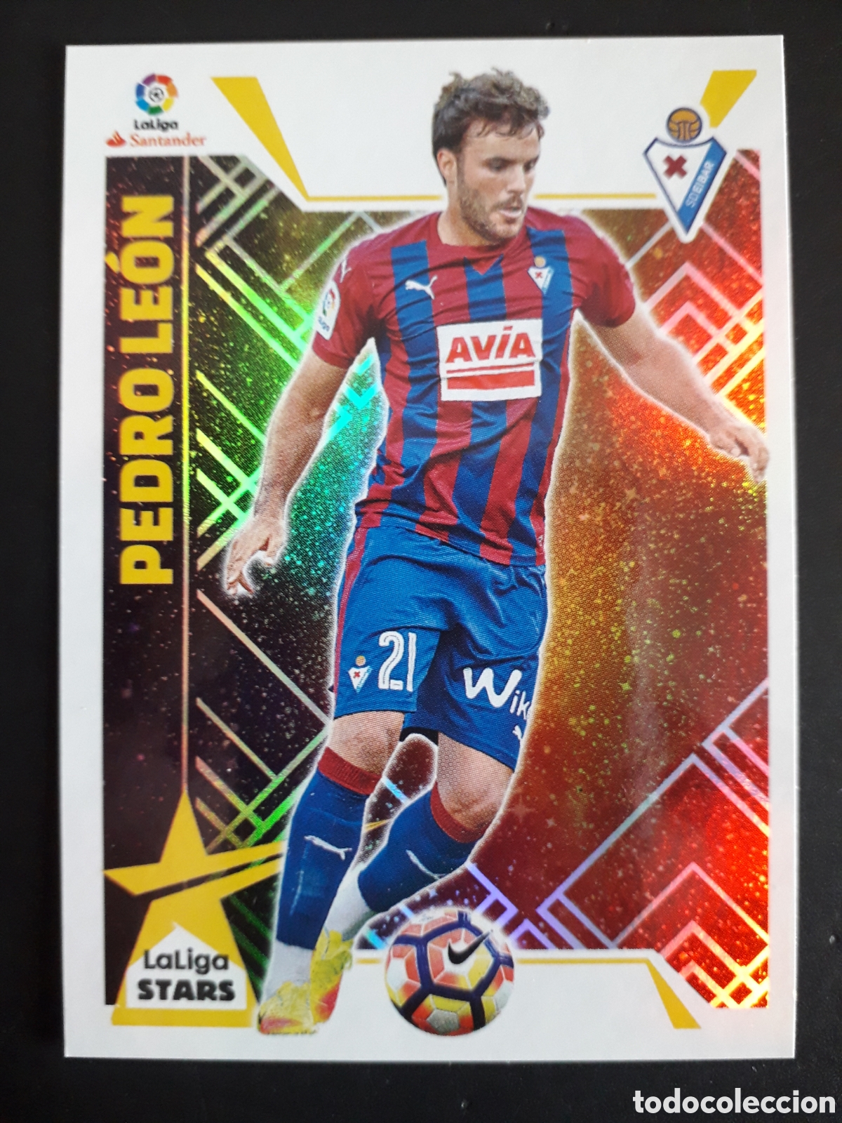 Cartes &agrave; collectionner de Football: PEDRO LE&Oacute;N EIBAR STARS N&deg; 20 ED ESTE 2017 2018 17 18 SIN PEGAR PEDIDO M&Iacute;NIMO 3&euro;