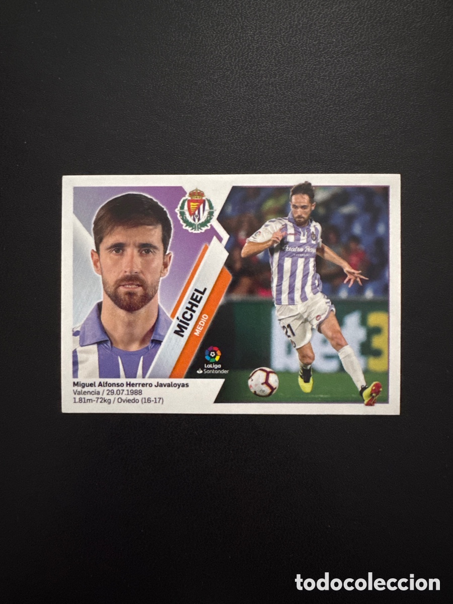 Football Stickers: MICHEL VALLADOLID N&Uacute;MERO 10 LIGA ESTE 2019 2020