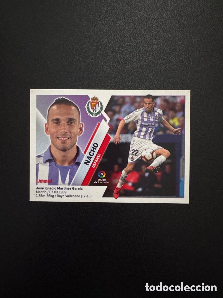 Figurine di Calcio: NACHO VALLADOLID N&Uacute;MERO 7 LIGA ESTE 2019 2020