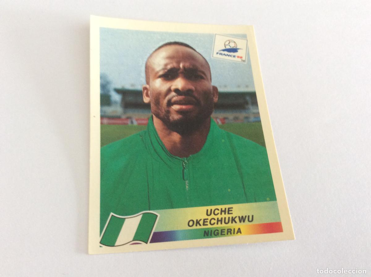 Cromos de F&uacute;tbol: 249 Uche Okechukwu Nigeria CROMO STICKER Francia 1998 PANINI