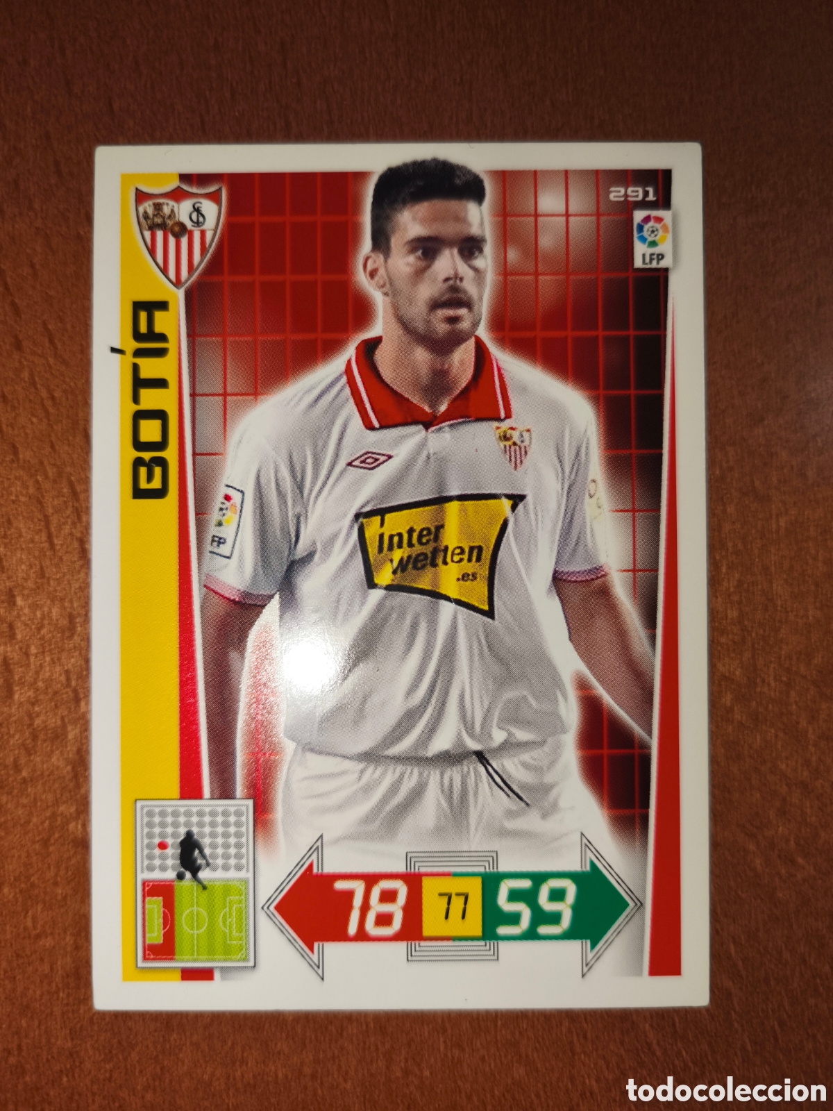 Cromos de F&uacute;tbol: Botia n&deg;291 Adrenalyn XL 12/13 Sevilla