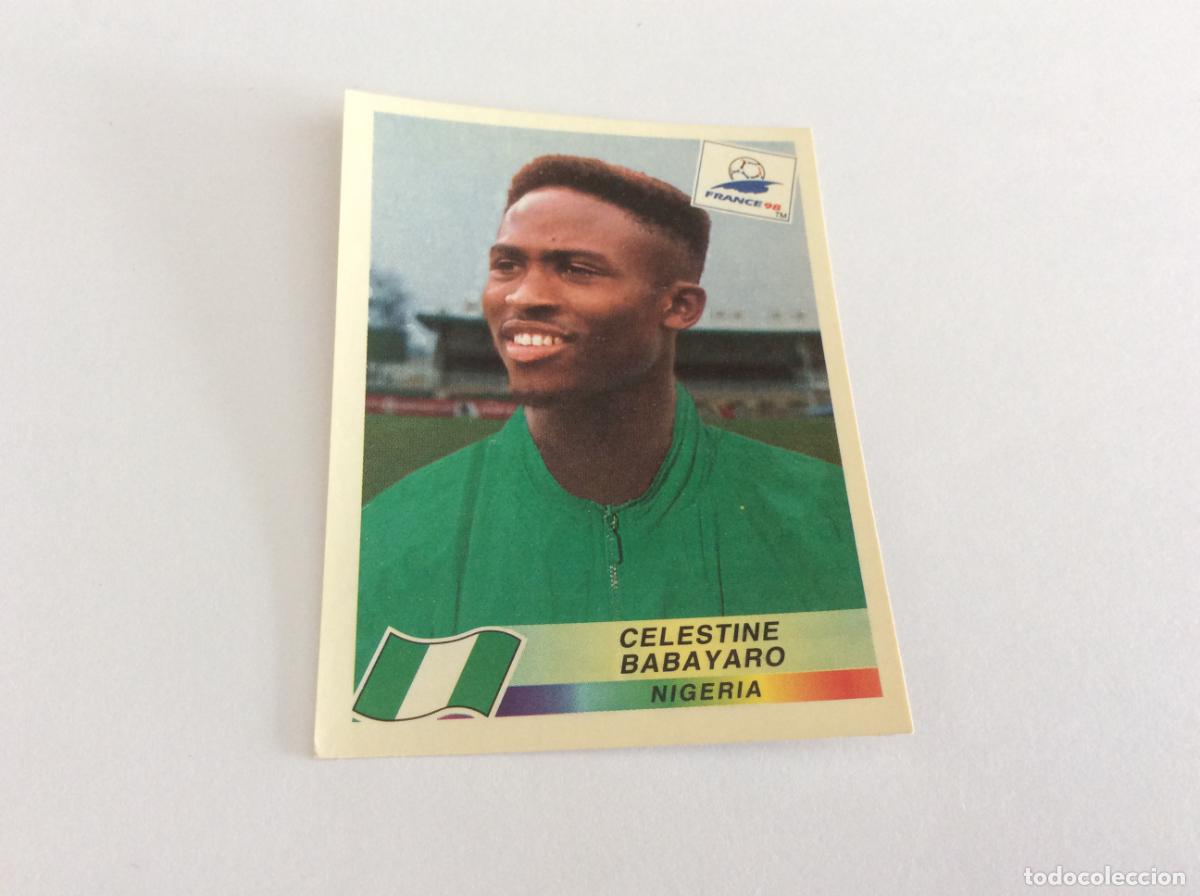 Cromos de F&uacute;tbol: 250 Celestine Babayaro Nigeria CROMO STICKER Francia 1998 PANINI