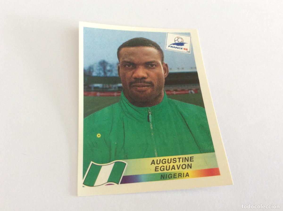 Cromos de F&uacute;tbol: 252 Augustine Eguavon Nigeria CROMO STICKER Francia 1998 PANINI