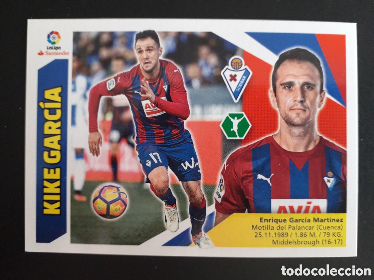 Cromos de Futebol: KIKE GARC&Iacute;A EIBAR N&deg; 14 ED ESTE 2017 2018 17 18 SIN PEGAR PEDIDO M&Iacute;NIMO 3&euro;