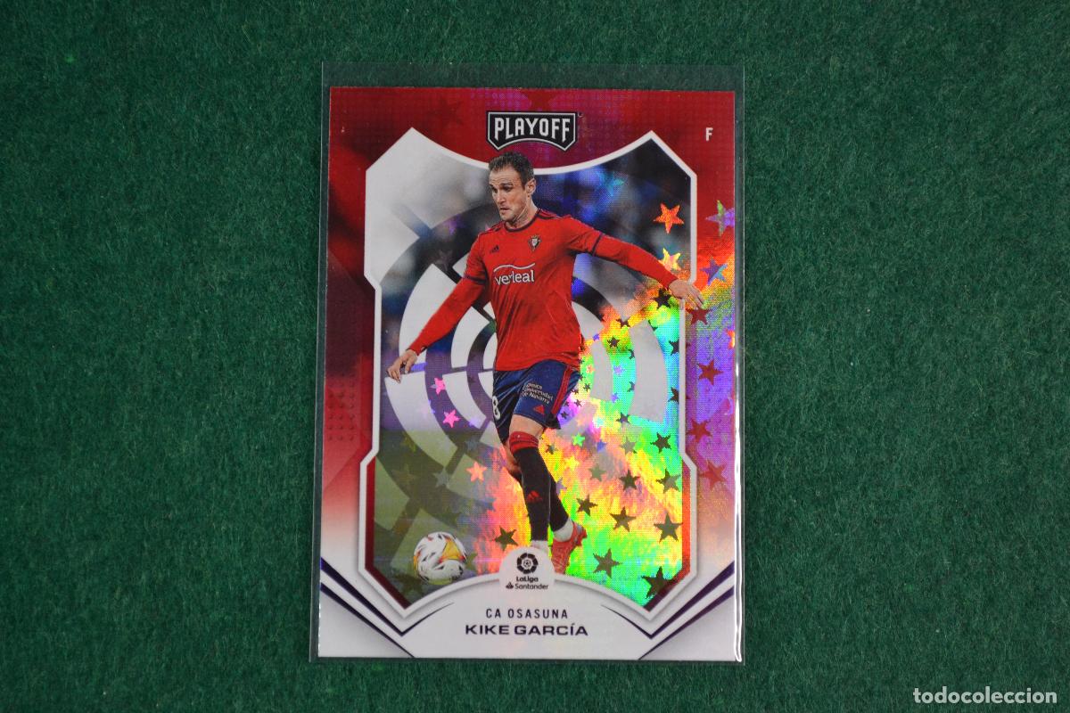 Cromos de F&uacute;tbol: PANINI CHRONICLES LA LIGA 2021-22 - PARALELA PURPLE ASTRO KIKE GARCIA (OSASUNA) SERIE PLAYOFF