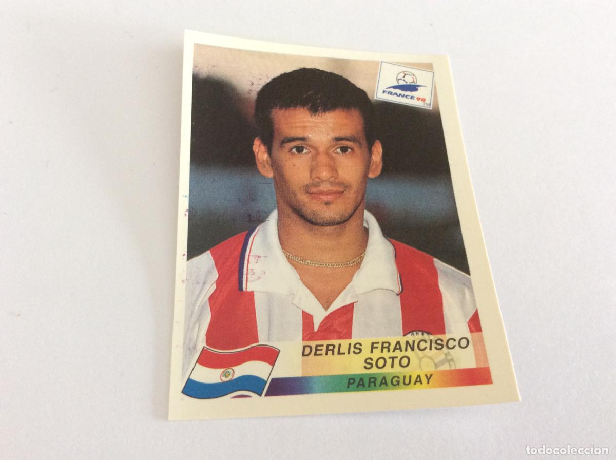 Cartes &agrave; collectionner de Football: 277 Derlis Francisco Soto Paraguay CROMO STICKER Francia 1998 PANINI