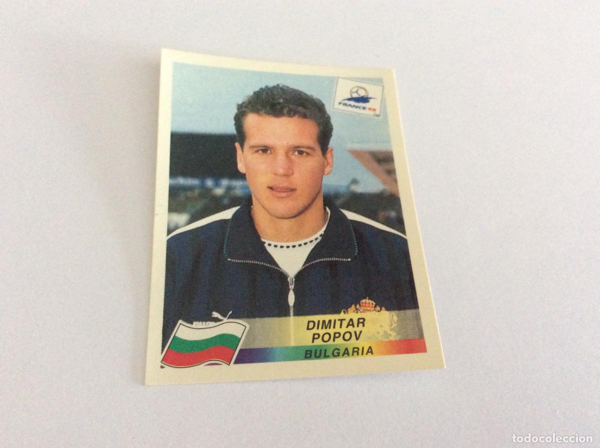 Cartes &agrave; collectionner de Football: 298 Dimitar Popov Bulgaria CROMO STICKER Francia 1998 PANINI