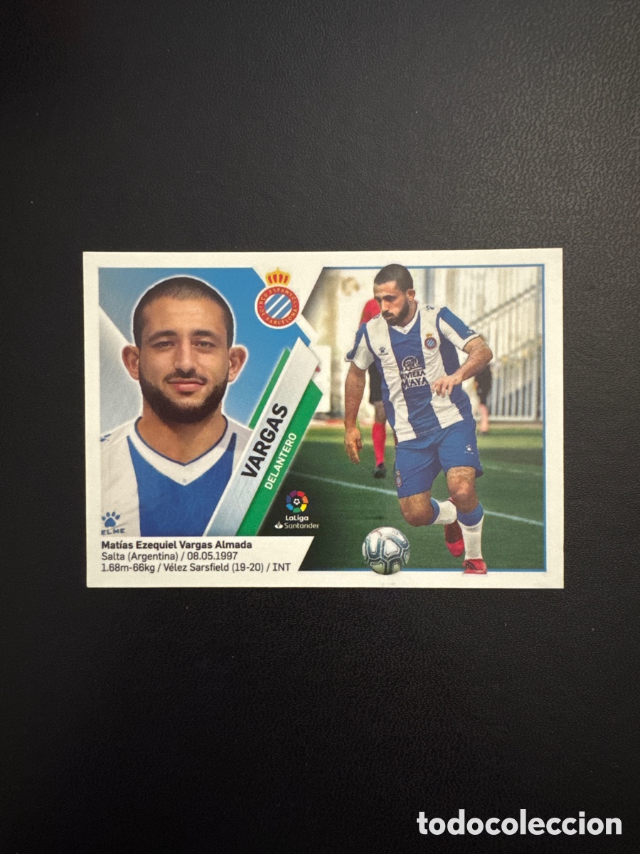 Fu&szlig;ball-Sticker: VARGAS &Uacute;LTIMOS FICHAJES N&Uacute;MERO 25 LIGA ESTE 2019 2020