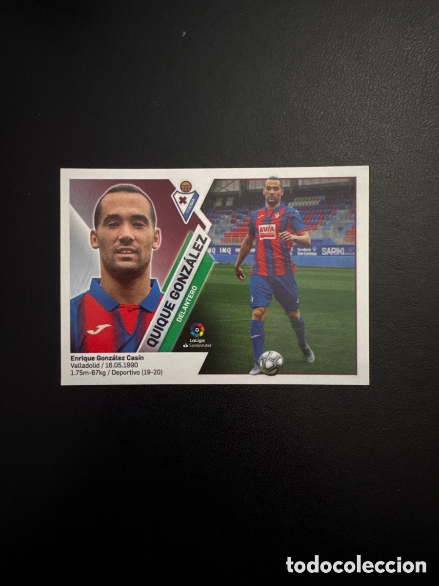 Cartes &agrave; collectionner de Football: QUIQUE GONZ&Aacute;LEZ &Uacute;LTIMOS FICHAJES N&Uacute;MERO 21 LIGA ESTE 2019 2020