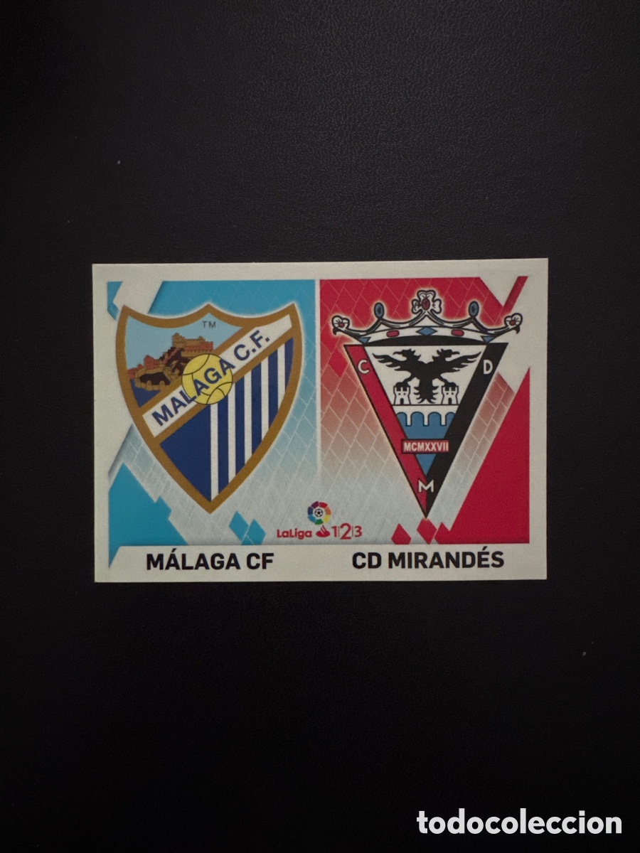 Fu&szlig;ball-Sticker: ESCUDO M&Aacute;LAGA MIRANDES N&Uacute;MERO 7 LIGA ESTE 2019 2020