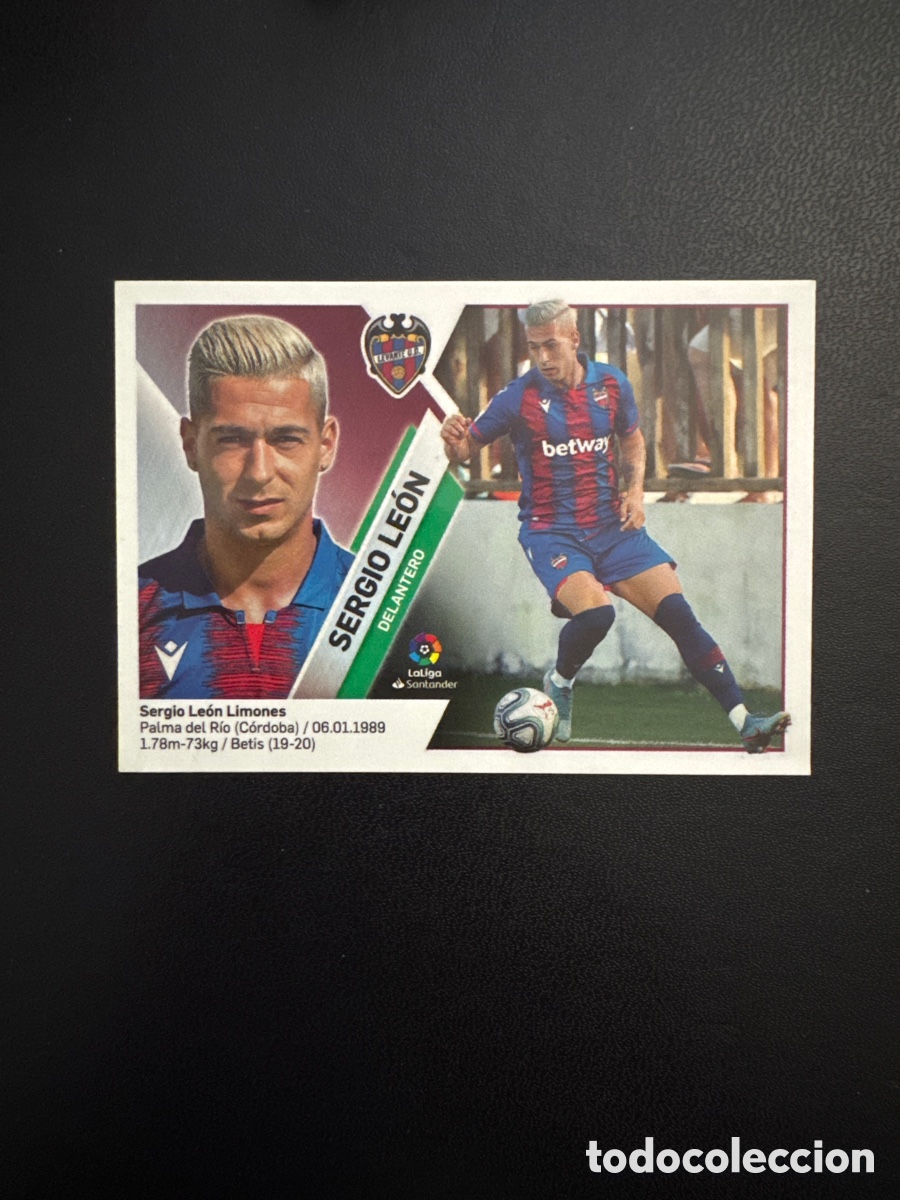 Fu&szlig;ball-Sticker: SERGIO LE&Oacute;N &Uacute;LTIMOS FICHAJES N&Uacute;MERO 7 LIGA ESTE 2019 2020
