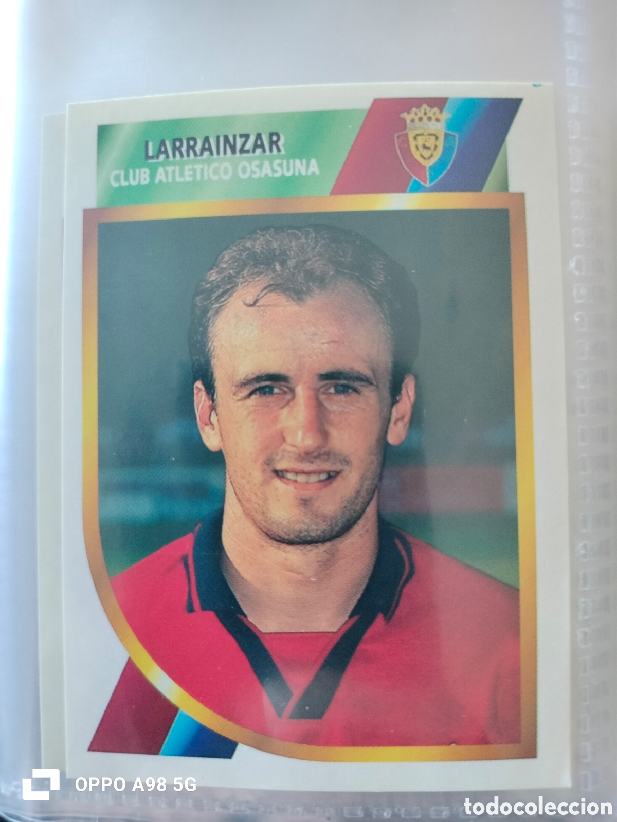 Cromos de F&uacute;tbol: Cromo Larrainzar Osasuna segunda divisi&oacute;n Ediciones Este liga temporada 94 95 1994 1995