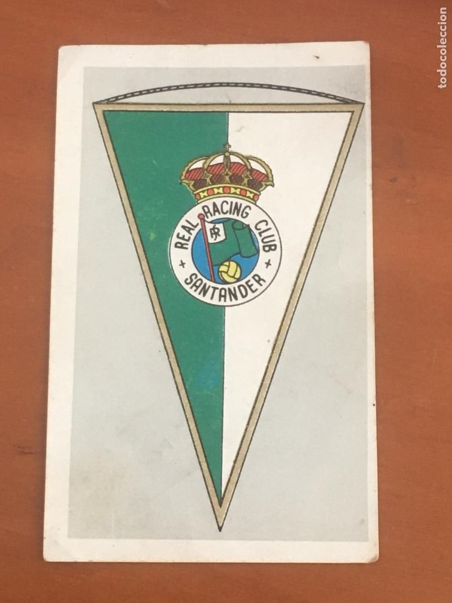 Cromos de F&uacute;tbol: racing santader escudo cromo original no se la coleccion nunca pegado