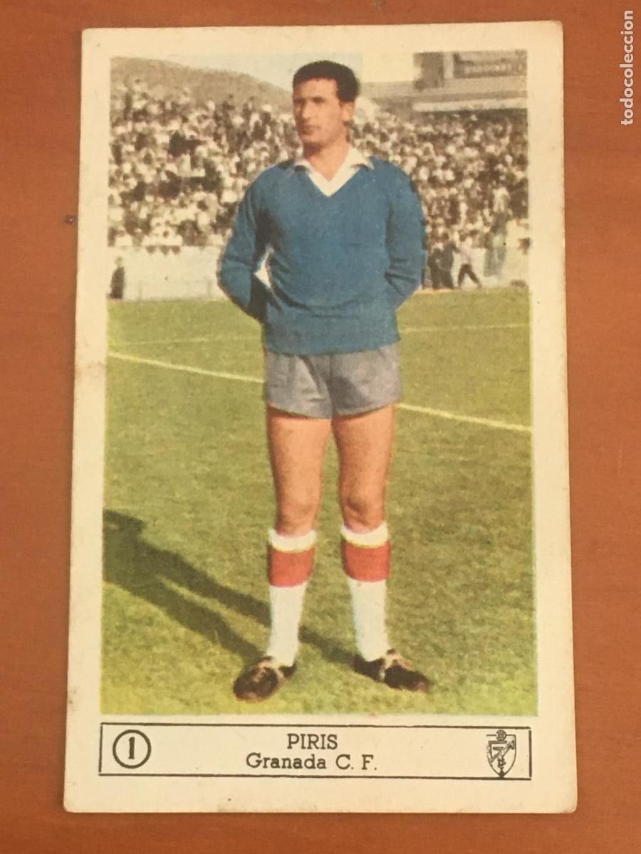 Cromos de F&uacute;tbol: piris granada n&ordm; 1 cromo original FERCA 1959 1960 CROMO FUTBOL LIGA 59 60 nunca pegado