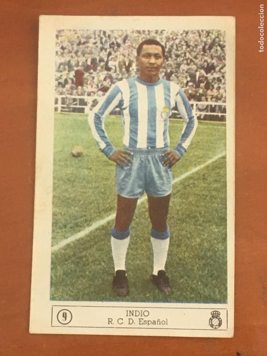 Cromos de F&uacute;tbol: indio espa&ntilde;ol n&ordm; 9 cromo original FERCA 1959 1960 CROMO FUTBOL LIGA 59 60 nunca pegado