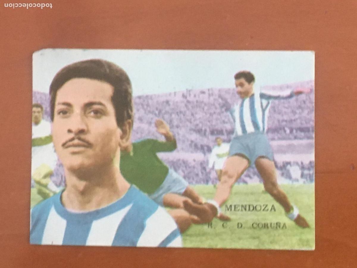 Cromos de F&uacute;tbol: mendoza deportivo coru&ntilde;a ED FHER DISGRA 62 63 CROMO F&Uacute;TBOL 1962 1963 nunca pegado nuevo de sobre