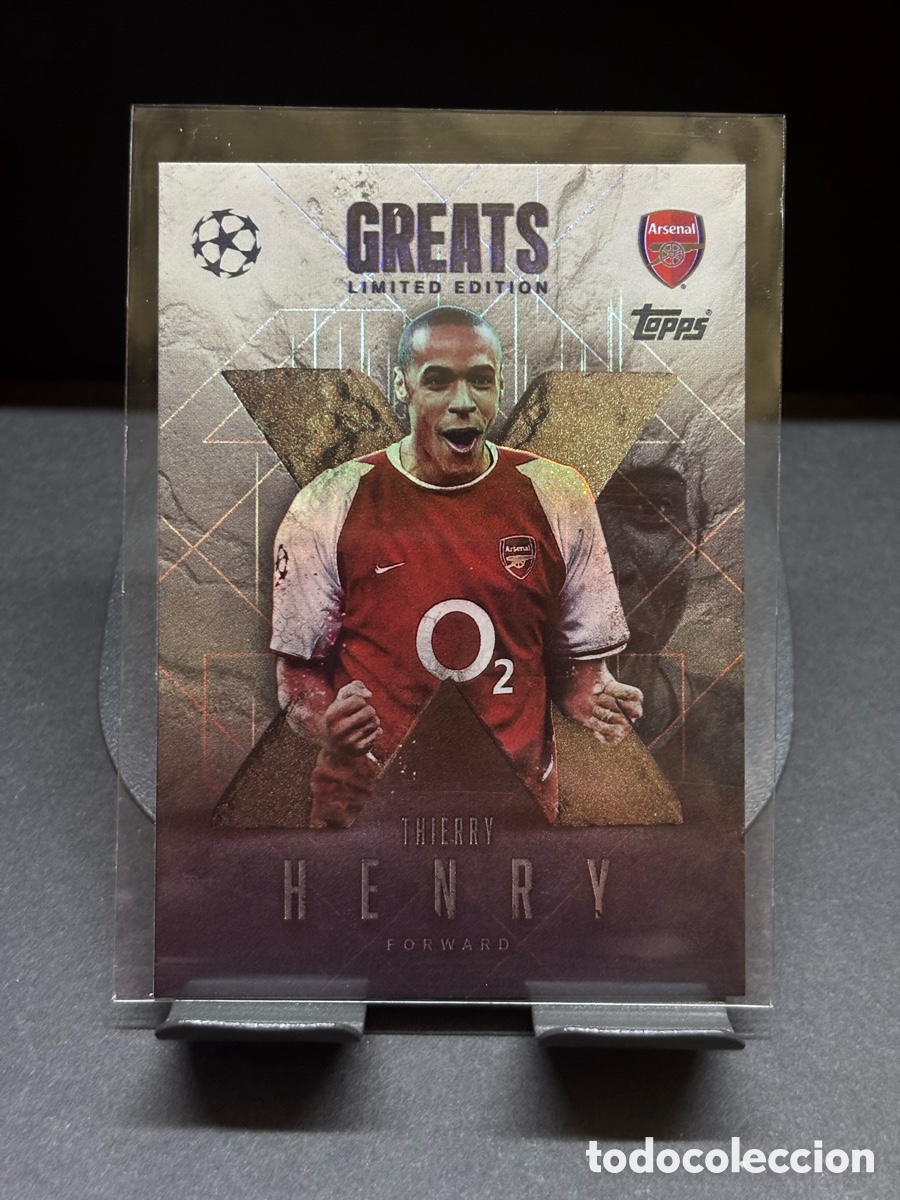 Cromos de F&uacute;tbol: Topps Match Attax Extra 2025/26 - Thierry Henry LE XG 1 &rdquo;Greats&rdquo;