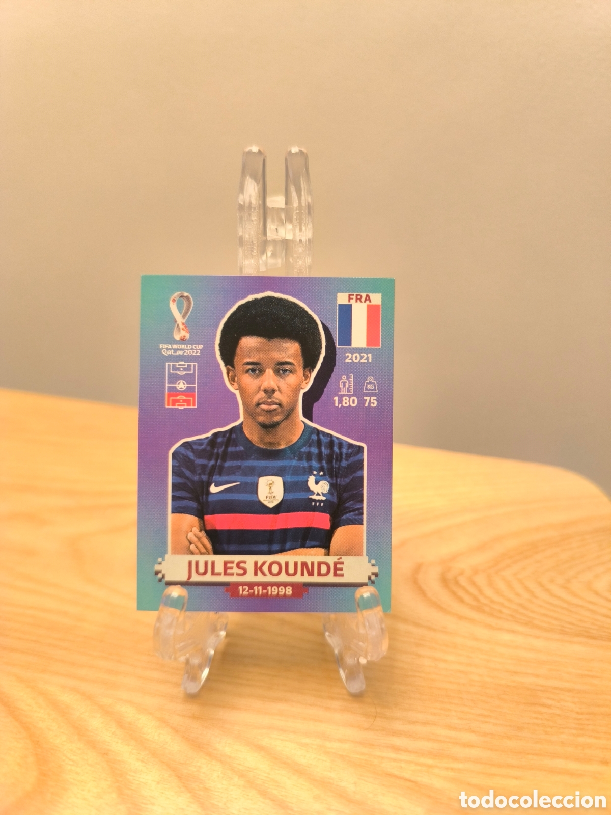 Cromos de F&uacute;tbol: Jules Kounde Qatar 2022 Francia