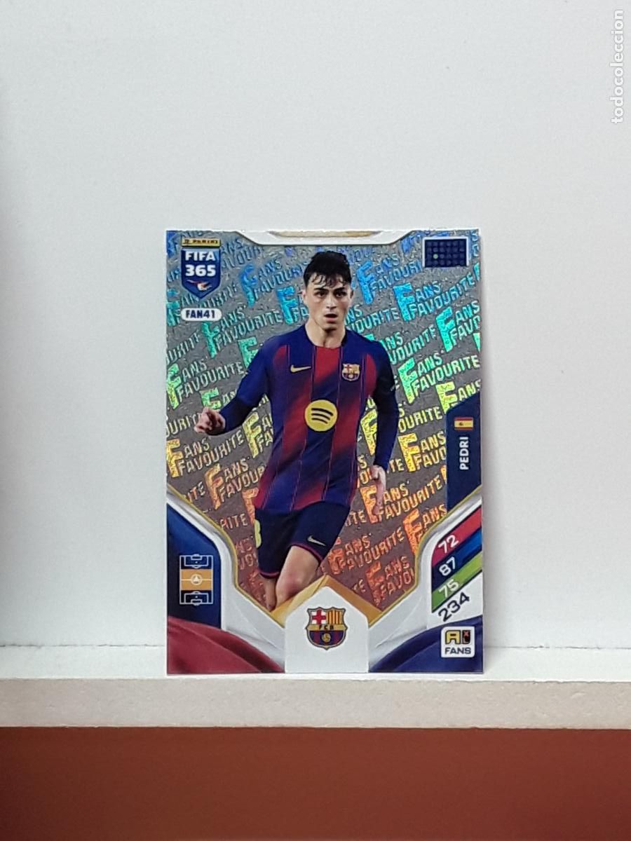Cromos de F&uacute;tbol: FIFA 365 ADRENALYN 2025 2026 25 26 ALBUM PANINI LIGA N FAN41 FAN 41 BARCELONA PEDRI