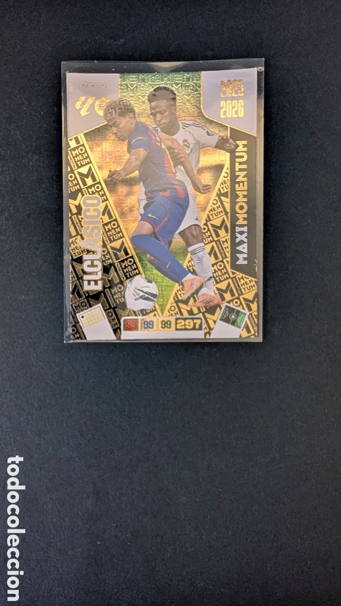 Cromos de F&uacute;tbol: LAMINE YAMAL VINICIUS ELCLASICO EL CLASICO MAXI MOMENTUM ADRENALYN XL LIGA 2025/2026 25 26 PANINI