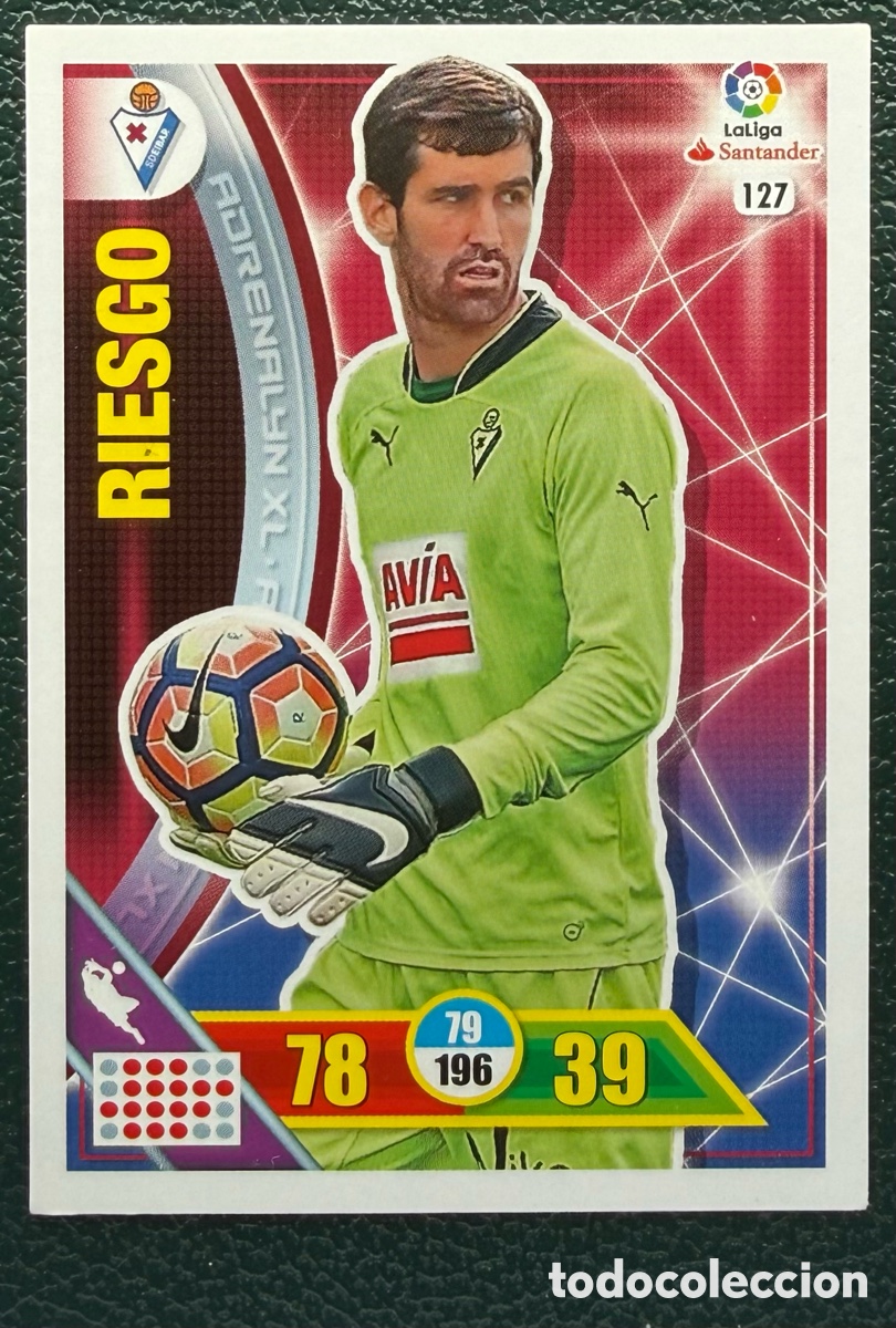 Cromos de F&uacute;tbol: 127 RIESGO SD EIBAR FICHAS ALBUM ADRENALYN XL 2016 2017 16 17