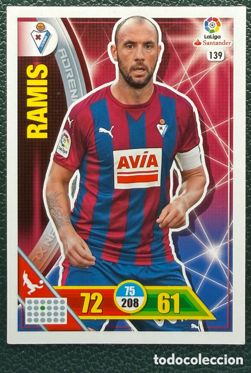 Cromos de Futebol: 139 RAMIS SD EIBAR FICHAS ALBUM ADRENALYN XL 2016 2017 16 17