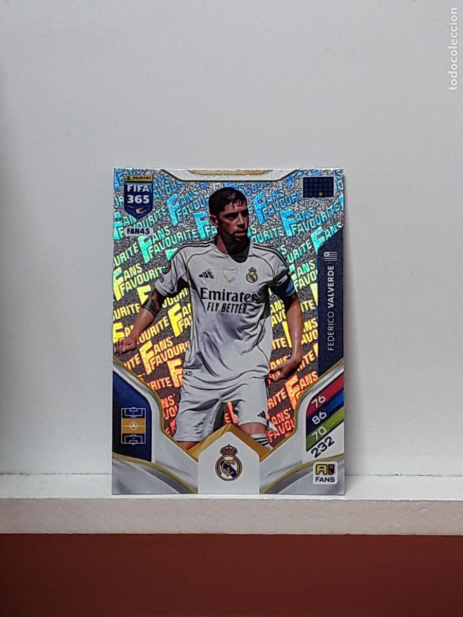 Cromos de Futebol: FIFA 365 ADRENALYN 2025 2026 25 26 ALBUM PANINI LIGA N FAN45 FAN 45 REAL MADRID FEDERICO VALVERDE