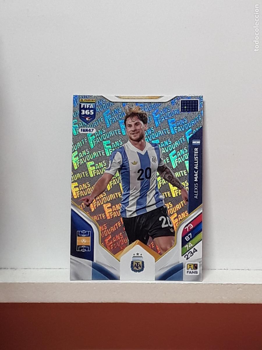 Cromos de F&uacute;tbol: FIFA 365 ADRENALYN 2025 2026 25 26 ALBUM PANINI LIGA N FAN47 FAN 47 ARGENTINA MARC ALLISTER
