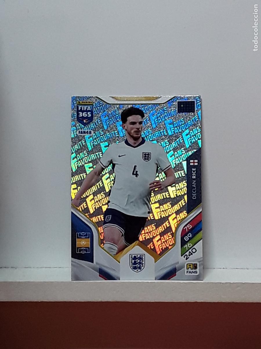 Cromos de F&uacute;tbol: FIFA 365 ADRENALYN 2025 2026 25 26 ALBUM PANINI LIGA N FAN48 FAN 48 INGLATERRA DECLAN RICE