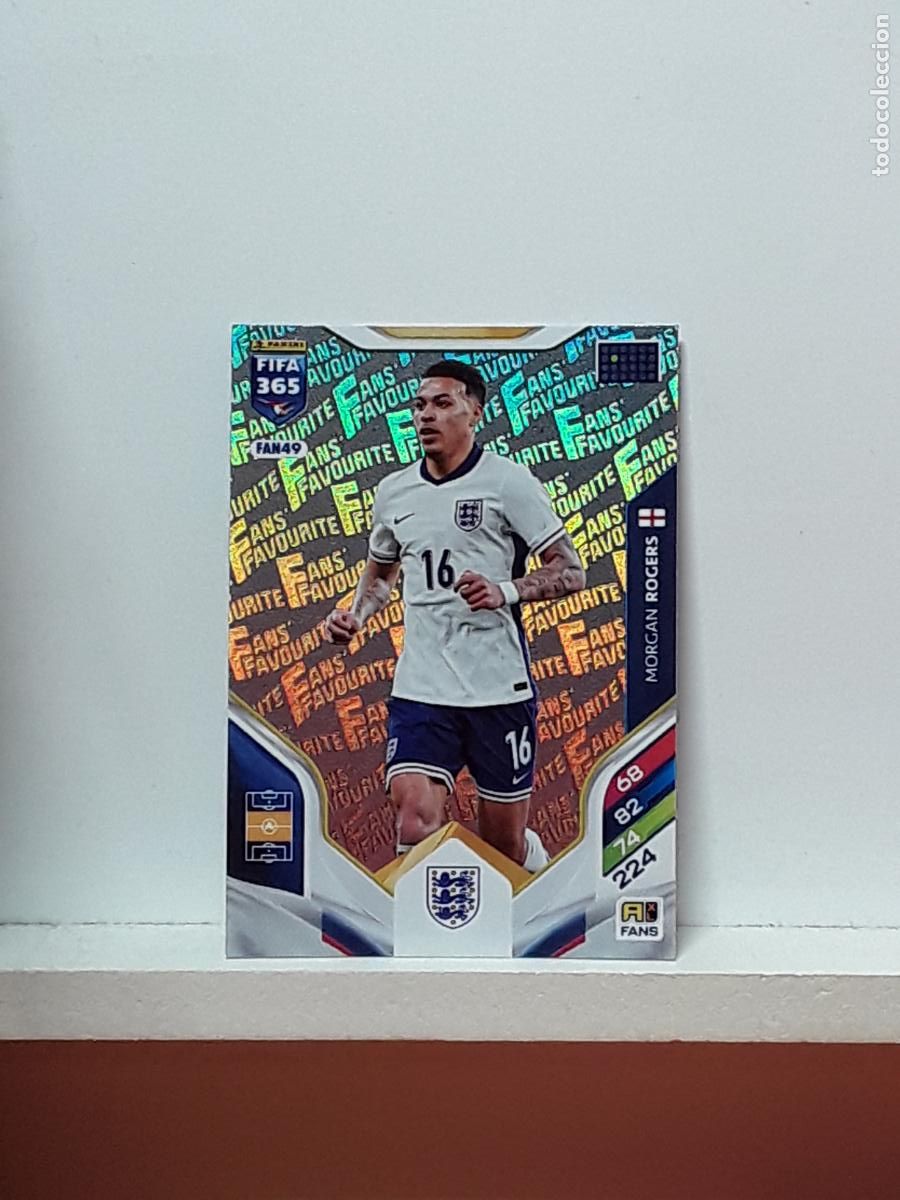 Cromos de F&uacute;tbol: FIFA 365 ADRENALYN 2025 2026 25 26 ALBUM PANINI LIGA N FAN49 FAN 49 INGLATERRA MORGAN ROGERS