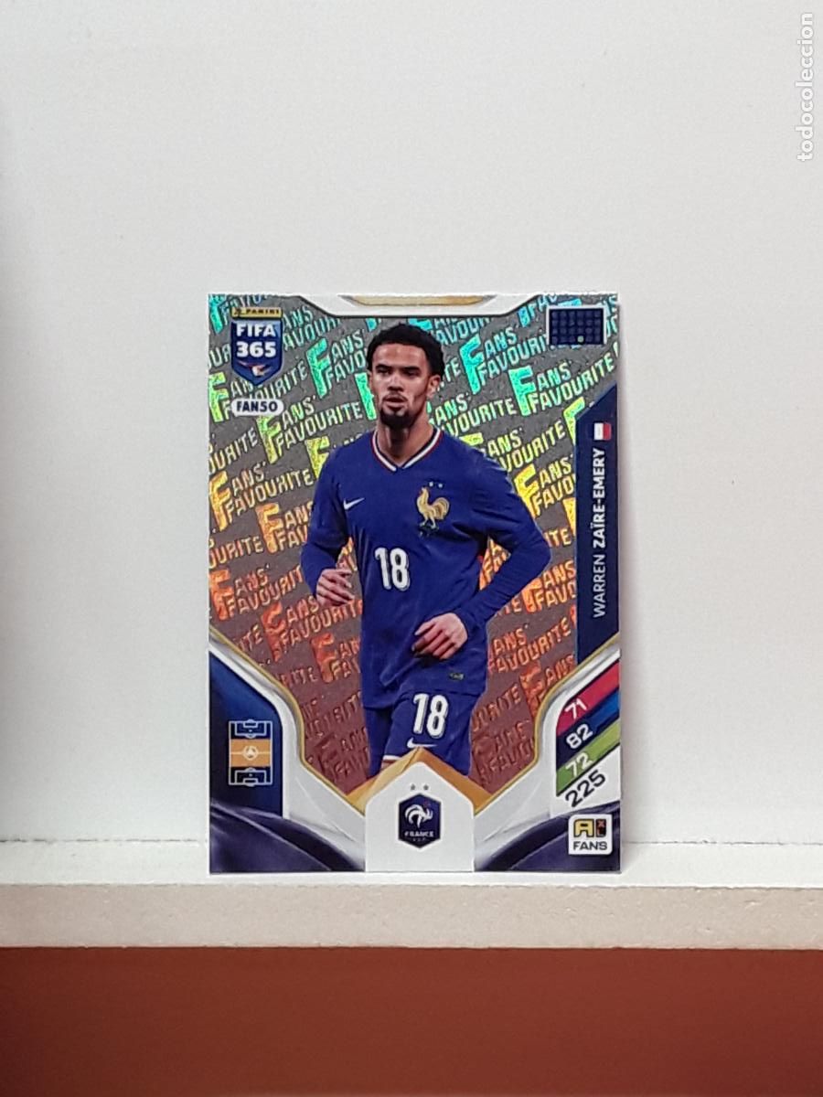 Cromos de F&uacute;tbol: FIFA 365 ADRENALYN 2025 2026 25 26 ALBUM PANINI LIGA N FAN50 FAN 50 FRANCIA WARREN ZAIRE-EMERY