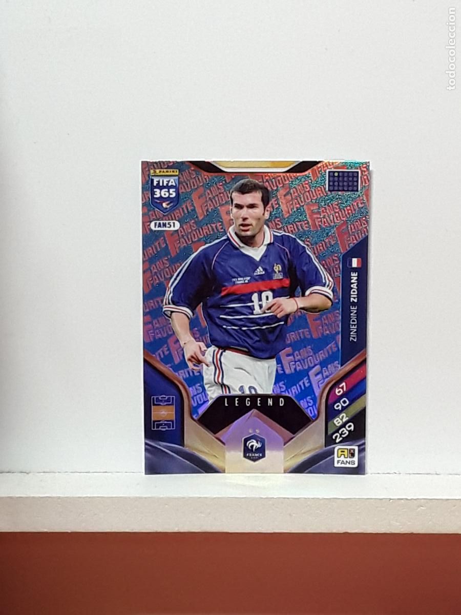 Cromos de F&uacute;tbol: FIFA 365 ADRENALYN 2025 2026 25 26 ALBUM PANINI LIGA N FAN51 FAN 51 FRANCIA AZUL ZINEDINE ZIDANE