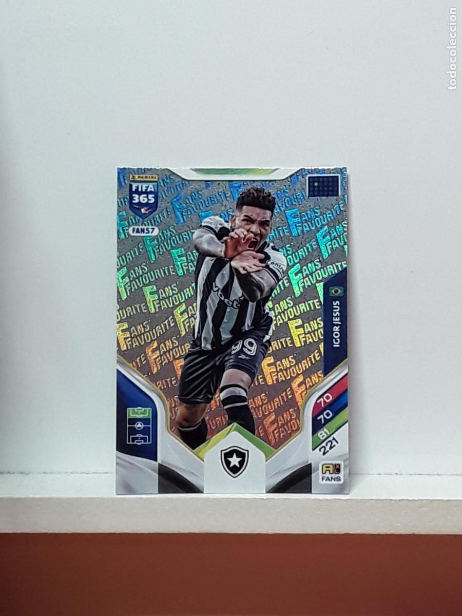 Cromos de F&uacute;tbol: FIFA 365 ADRENALYN 2025 2026 25 26 ALBUM PANINI LIGA N FAN57 FAN 57 BOTAFOGO IGOR JESUS