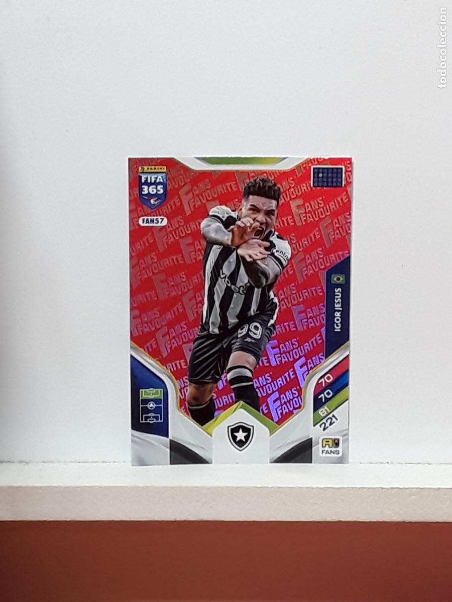 Cromos de F&uacute;tbol: FIFA 365 ADRENALYN 2025 2026 25 26 ALBUM PANINI LIGA N FAN57 FAN 57 BOTAFOGO ROJO IGOR JESUS