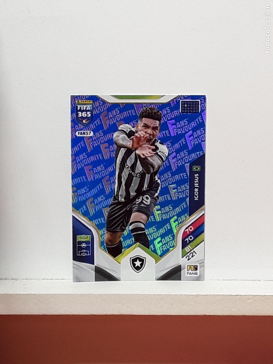 Cromos de F&uacute;tbol: FIFA 365 ADRENALYN 2025 2026 25 26 ALBUM PANINI LIGA N FAN57 FAN 57 BOTAFOGO AZUL IGOR JESUS