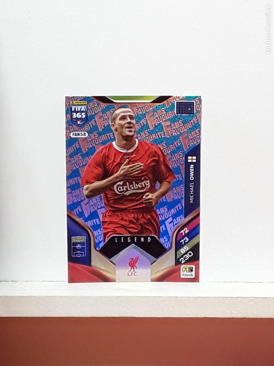 Cromos de Futebol: FIFA 365 ADRENALYN 2025 2026 25 26 ALBUM PANINI LIGA N FAN58 FAN 58 LIVERPOOL AZUL MICHAEL OWEN