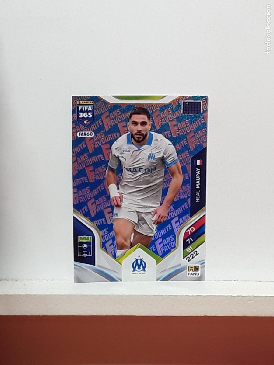 Cartes &agrave; collectionner de Football: FIFA 365 ADRENALYN 2025 2026 25 26 ALBUM PANINI LIGA N FAN60 FAN 60 MARSEILLE AZUL NEAL MAUPAY