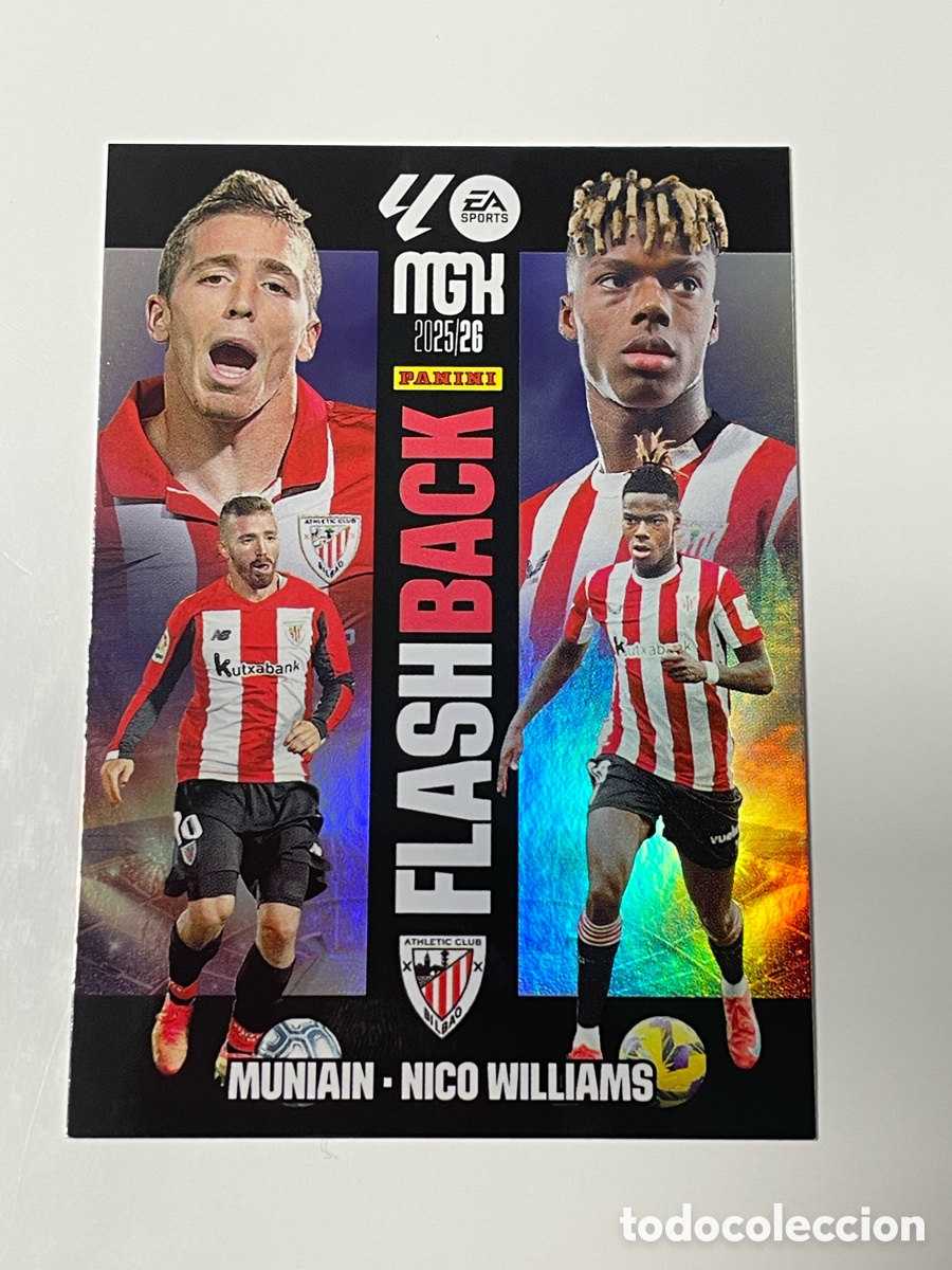 Cartes &agrave; collectionner de Football: Iker Muniain - Nico Williams Athletic de Bilbao Panini Megacracks 2025/26 Flashback #429