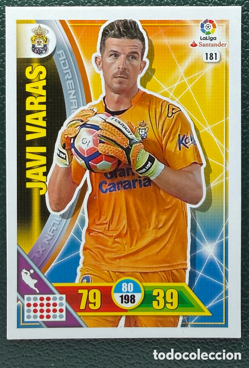 Cartes &agrave; collectionner de Football: 181 JAVI VARAS UD LAS PALMAS FICHAS ALBUM ADRENALYN XL 2016 2017 16 17