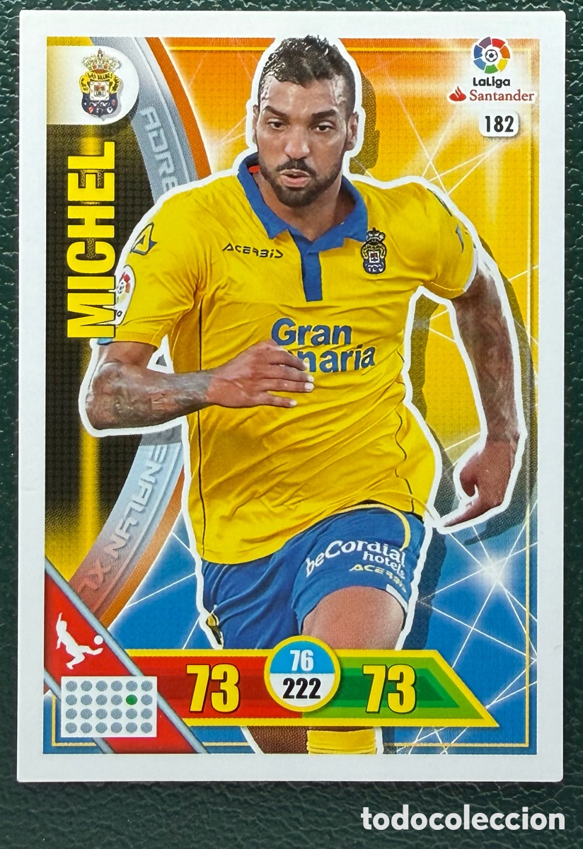 Cartes &agrave; collectionner de Football: 182 MICHEL UD LAS PALMAS FICHAS ALBUM ADRENALYN XL 2016 2017 16 17