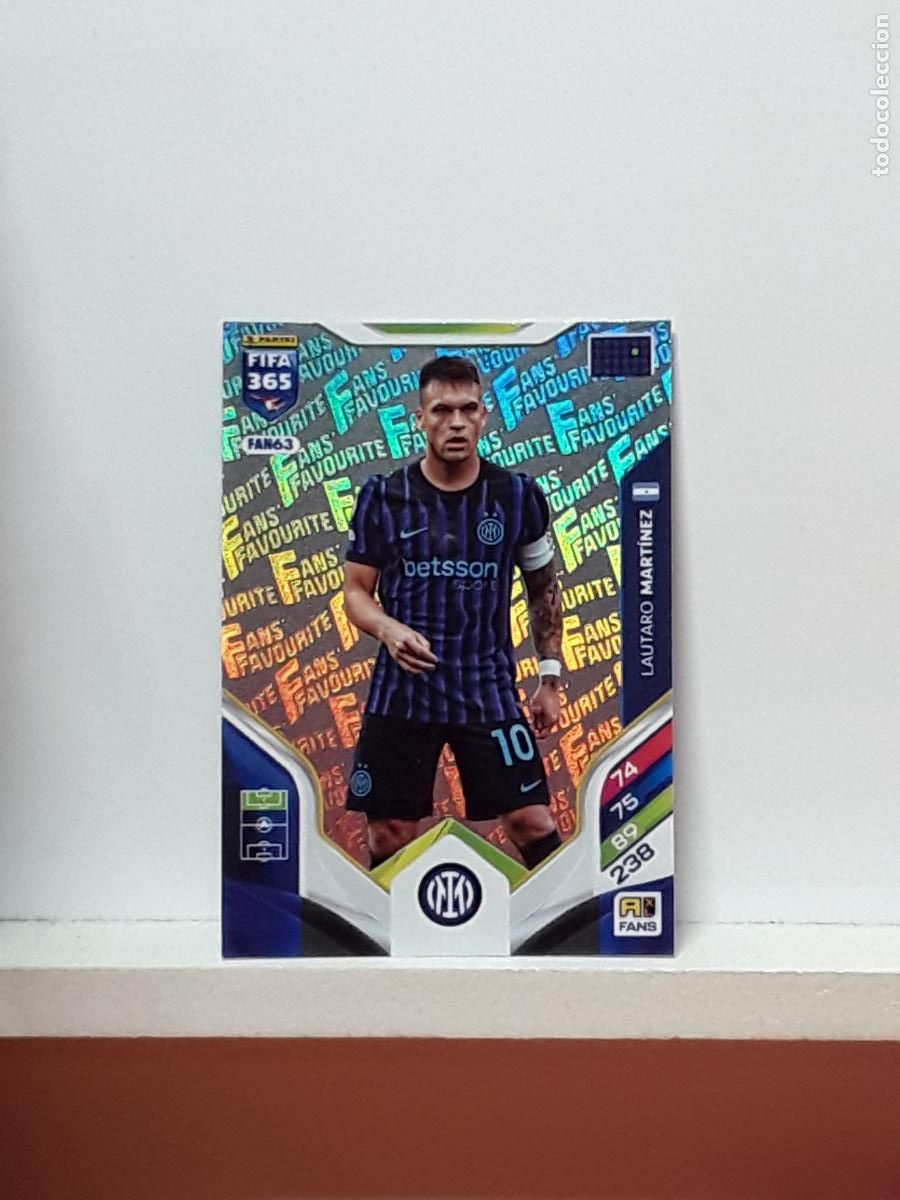 Cromos de F&uacute;tbol: FIFA 365 ADRENALYN 2025 2026 25 26 ALBUM PANINI LIGA N FAN63 FAN 63 INTER MILAN LAUTARO MARTINEZ