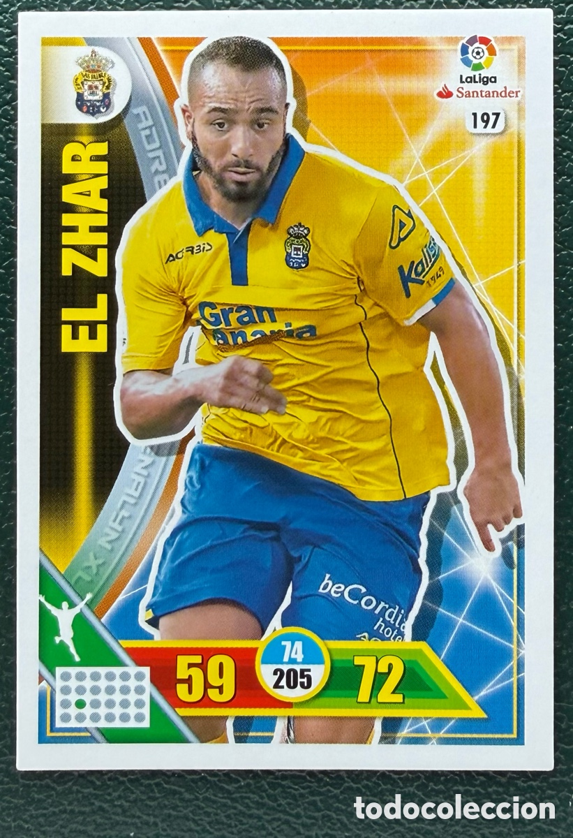 Cromos de F&uacute;tbol: 197 EL ZHAR UD LAS PALMAS FICHAS ALBUM ADRENALYN XL 2016 2017 16 17