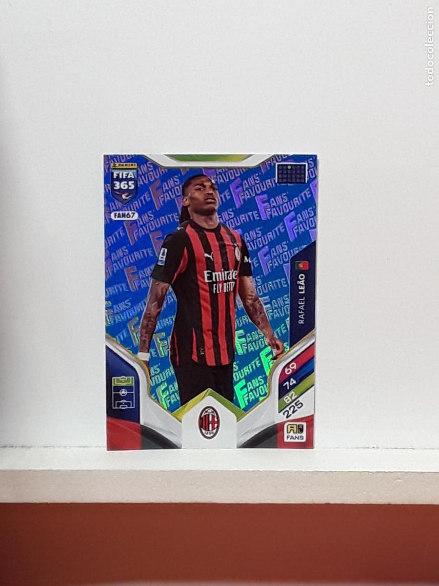 Cromos de F&uacute;tbol: FIFA 365 ADRENALYN 2025 2026 25 26 ALBUM PANINI LIGA N FAN67 FAN 67 MILAN AZUL RAFAEL LEAO