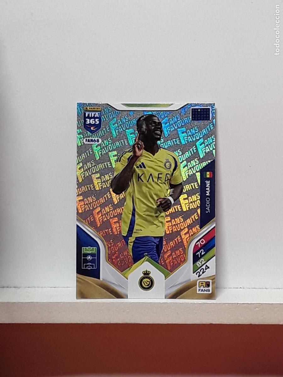 Cromos de F&uacute;tbol: FIFA 365 ADRENALYN 2025 2026 25 26 ALBUM PANINI LIGA N FAN68 FAN 68 AL-NASSR SADIO MANE