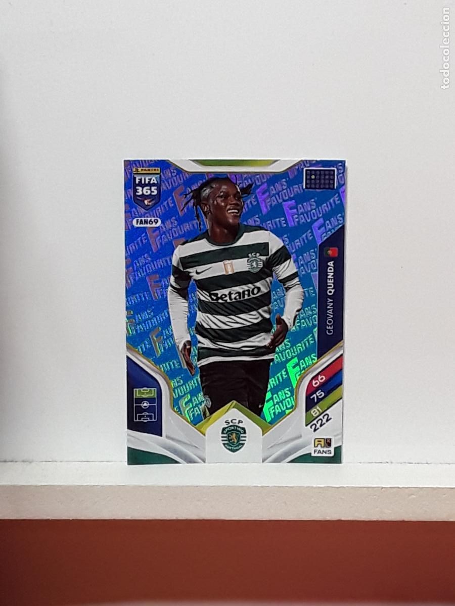 Cromos de F&uacute;tbol: FIFA 365 ADRENALYN 2025 2026 25 26 ALBUM PANINI LIGA N FAN69 FAN 69 SPORTING PORTUGAL AZUL QUENDA
