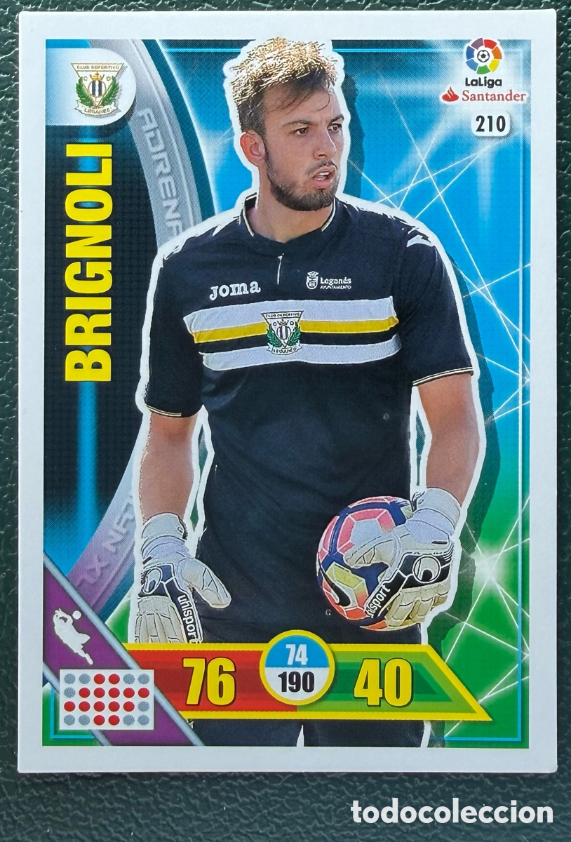 Cromos de F&uacute;tbol: 210 BRIGNOLI CD LEGANES FICHAS ALBUM ADRENALYN XL 2016 2017 16 17