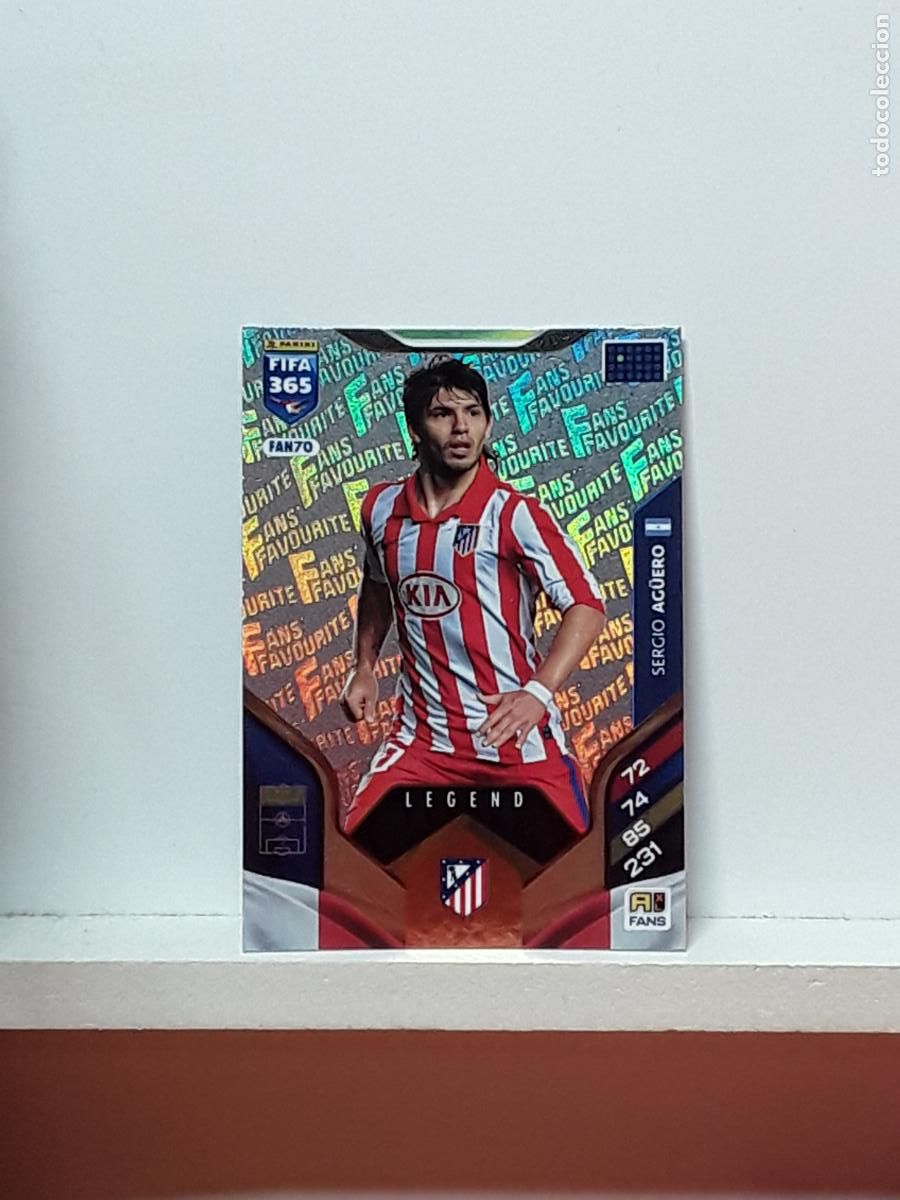 Cromos de F&uacute;tbol: FIFA 365 ADRENALYN 2025 2026 25 26 ALBUM PANINI LIGA N FAN70 FAN 70 ATLETICO MADRID SERGIO AGUERO